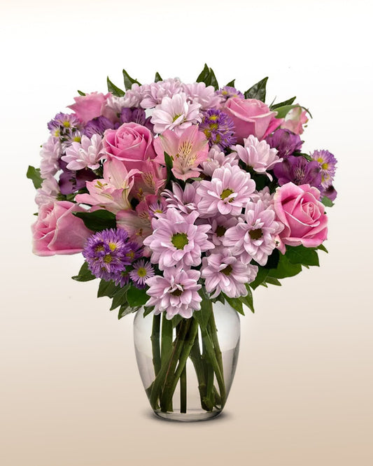An elegant pastel bouquet with delicate blooms and refined balance. Soft, graceful, and handcrafted.